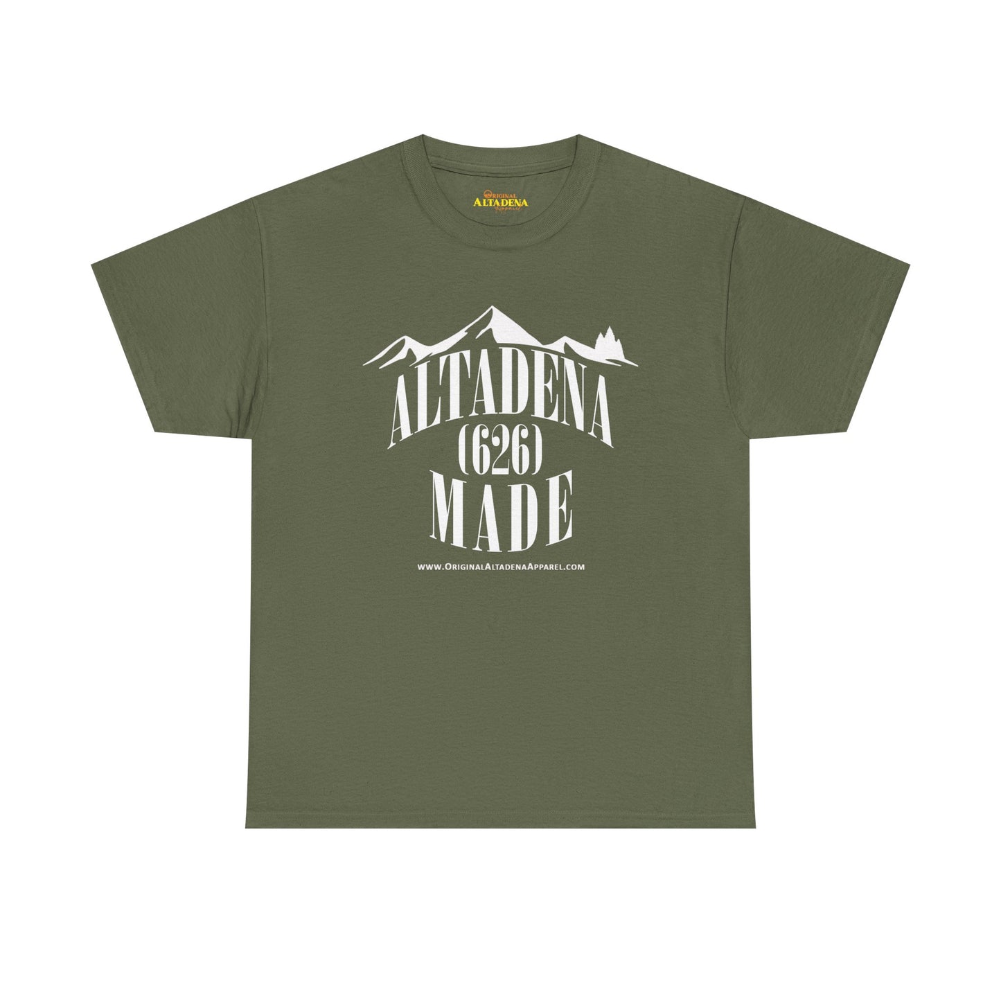 Altadena Made (626) White - Unisex Heavy Cotton Tee