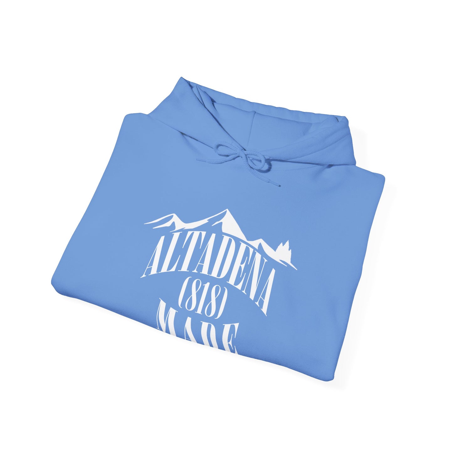 Altadena Made (818) White - Unisex Heavy Blend™ Hooded Sweatshirt