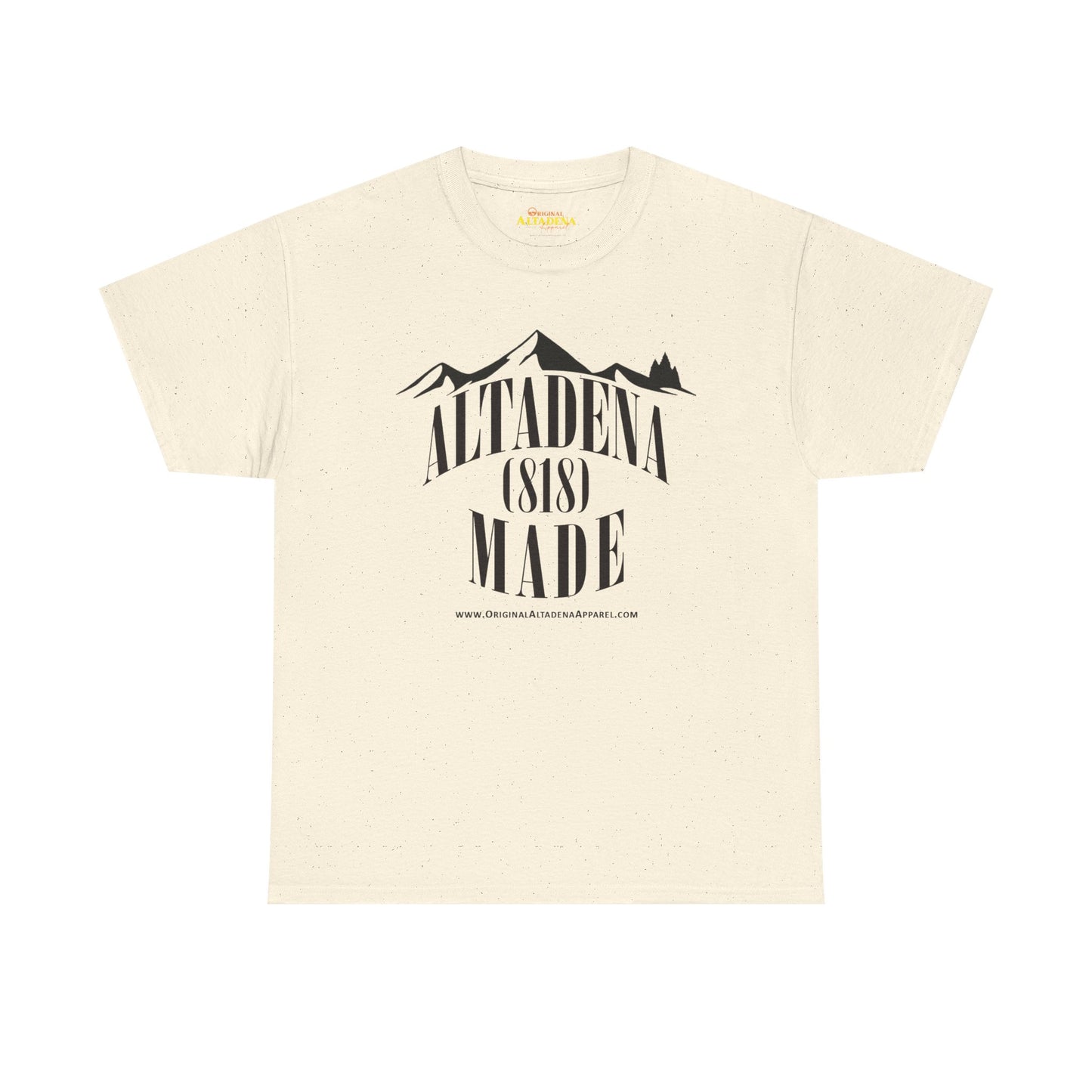 Altadena Made (818) Black - Unisex Heavy Cotton Tee