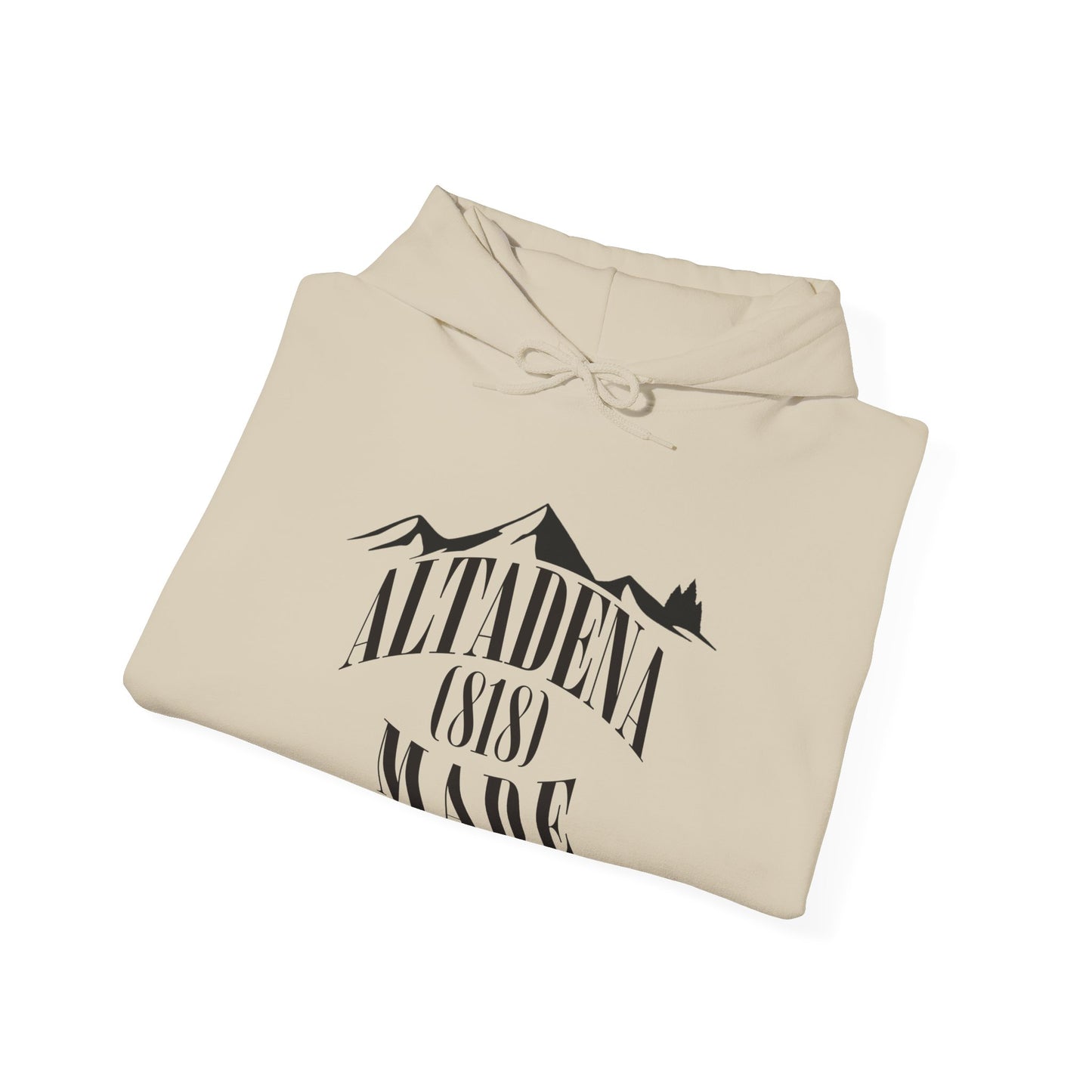 Altadena Made (818) Black - Unisex Heavy Blend™ Hooded Sweatshirt