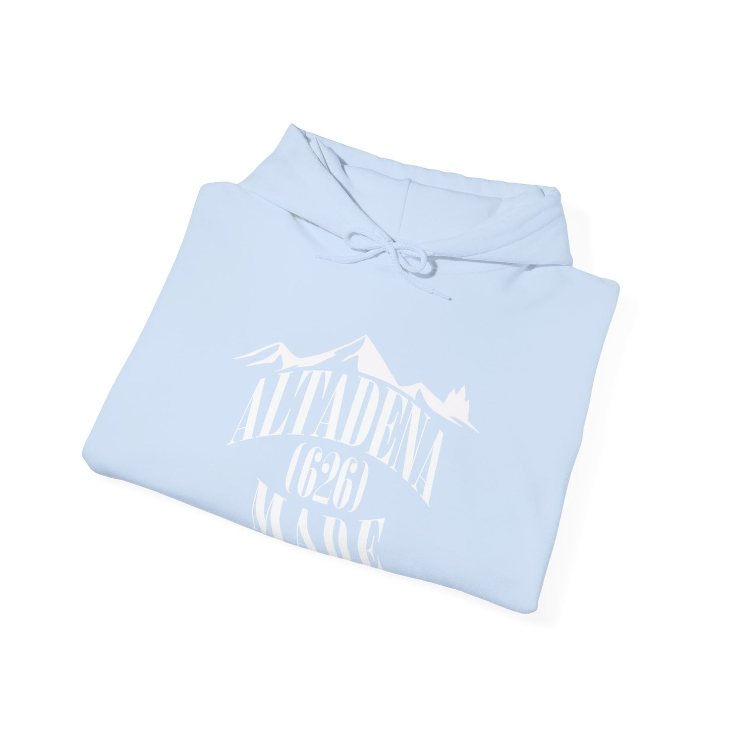 Altadena Made (626) White - Unisex Heavy Blend™ Hooded Sweatshirt