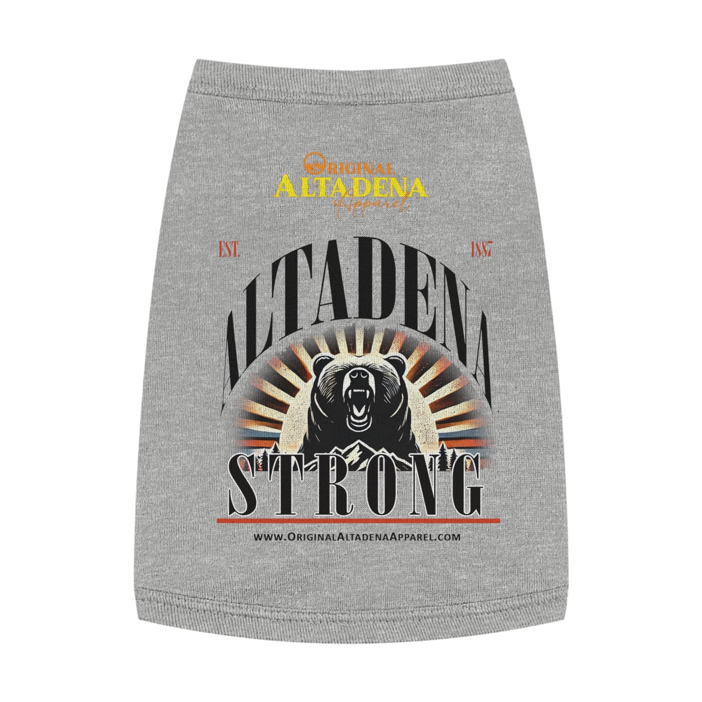 Pet Tank Top - 'Altadena Strong' Design for Active Pets