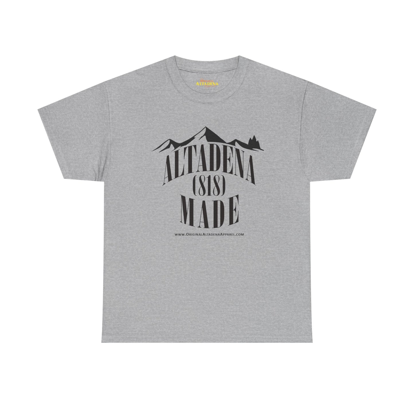 Altadena Made (818) Black - Unisex Heavy Cotton Tee