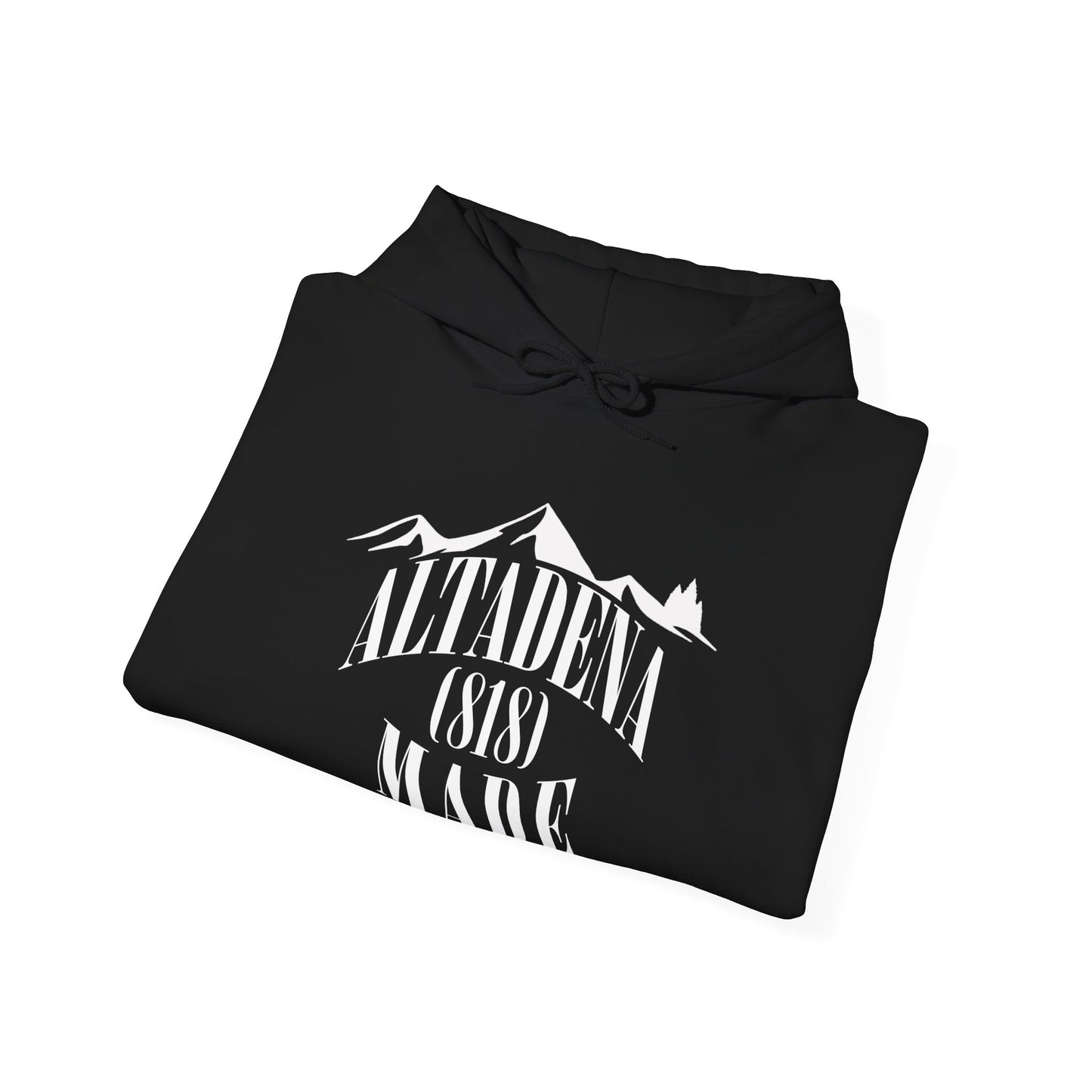 Altadena Made (818) White - Unisex Heavy Blend™ Hooded Sweatshirt