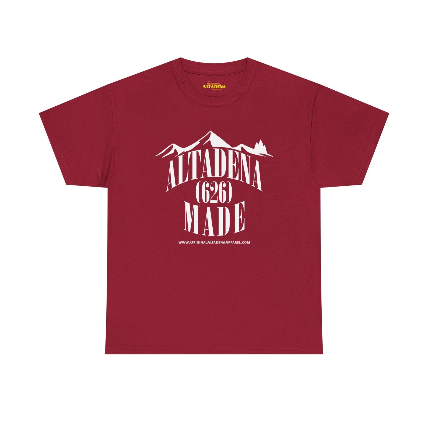 Altadena Made (626) White - Unisex Heavy Cotton Tee