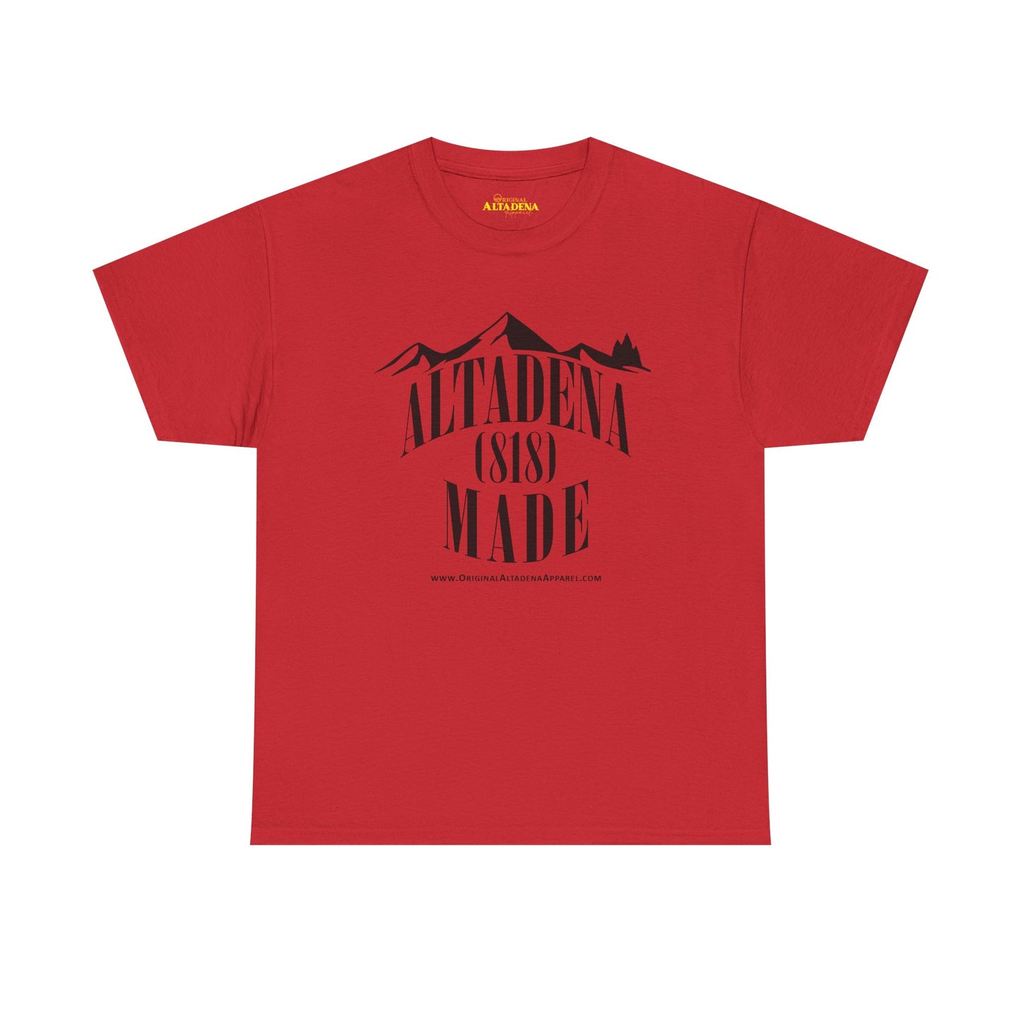 Altadena Made (818) Black - Unisex Heavy Cotton Tee