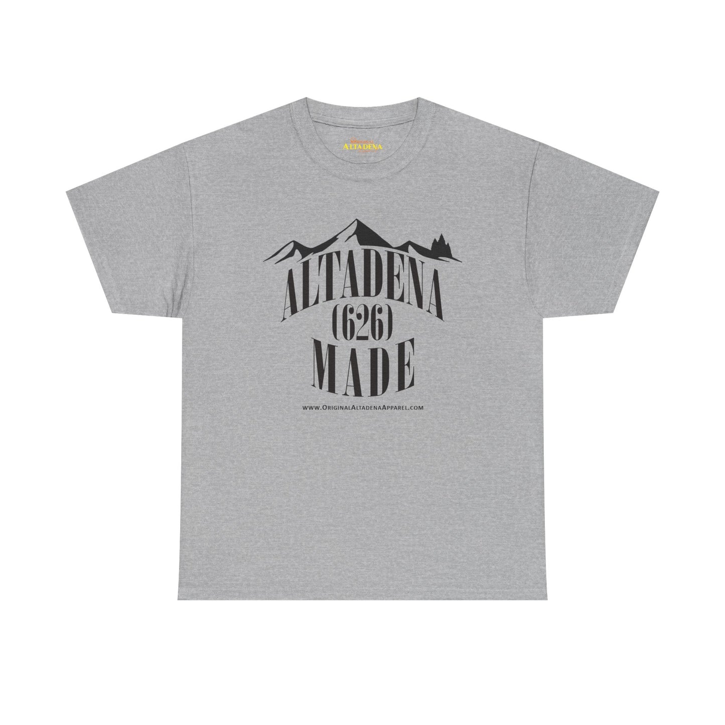 Altadena Made (626) Black - Unisex Heavy Cotton Tee