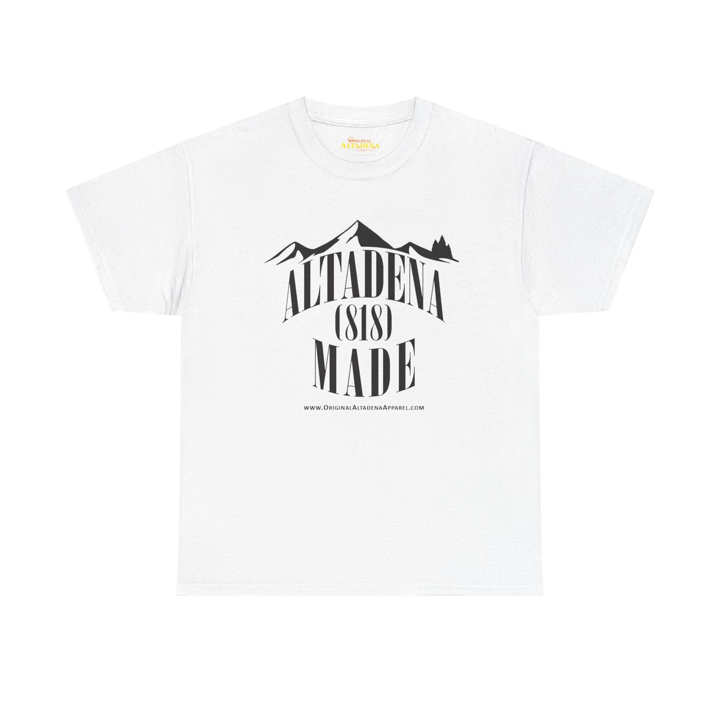 Altadena Made (818) Black - Unisex Heavy Cotton Tee