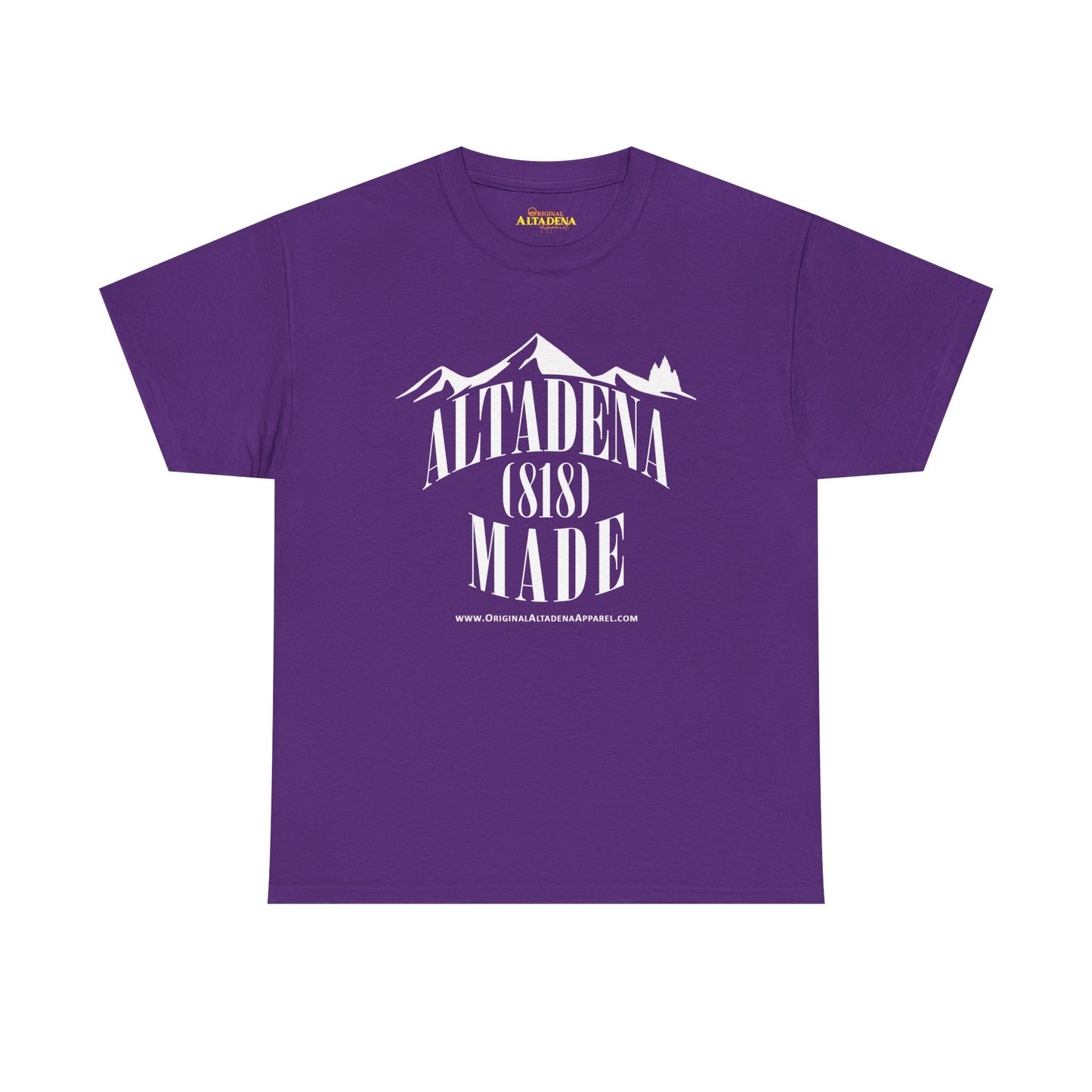 Altadena Made (818) White - Unisex Heavy Cotton Tee