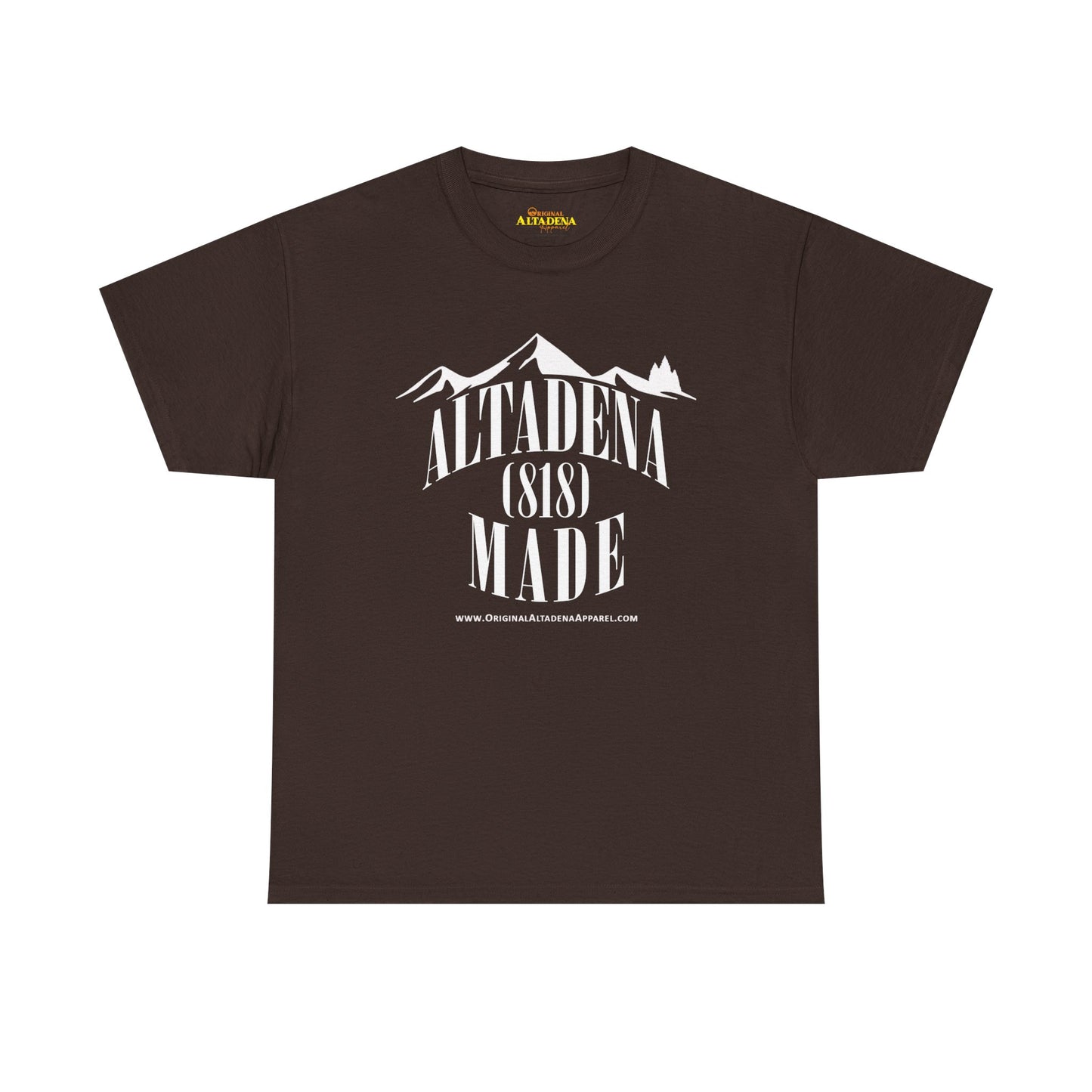 Altadena Made (818) White - Unisex Heavy Cotton Tee
