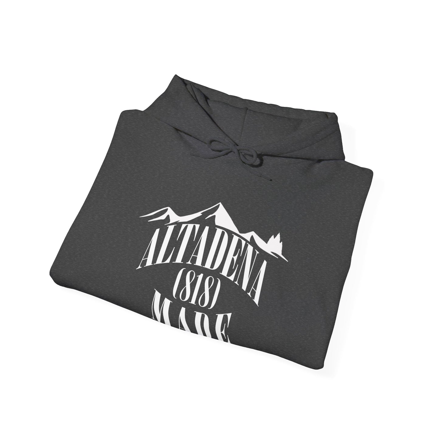 Altadena Made (818) White - Unisex Heavy Blend™ Hooded Sweatshirt