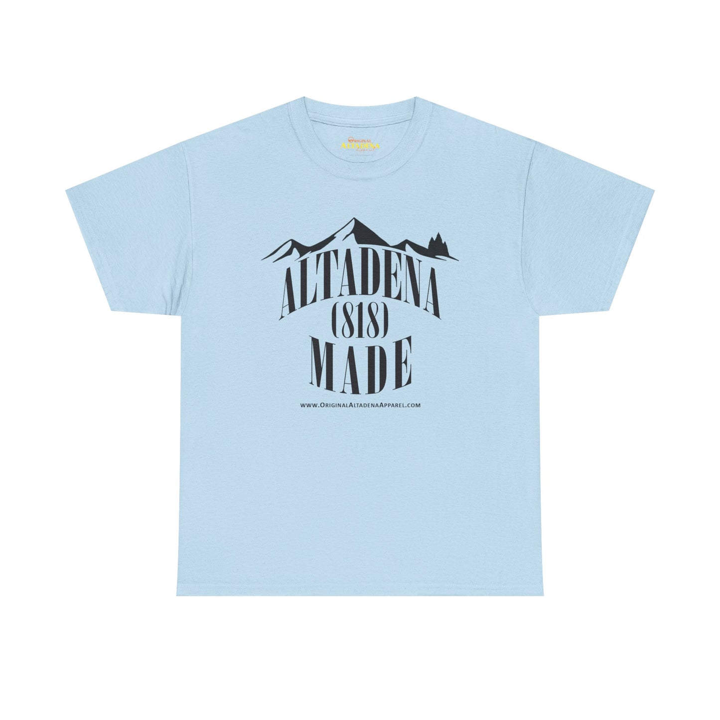 Altadena Made (818) Black - Unisex Heavy Cotton Tee