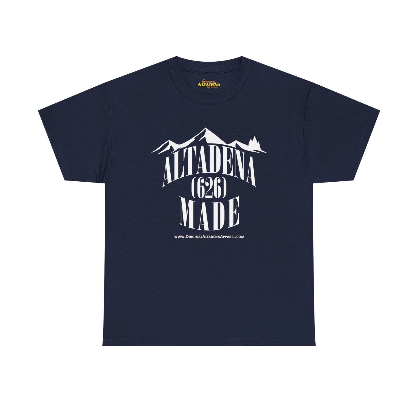 Altadena Made (626) White - Unisex Heavy Cotton Tee
