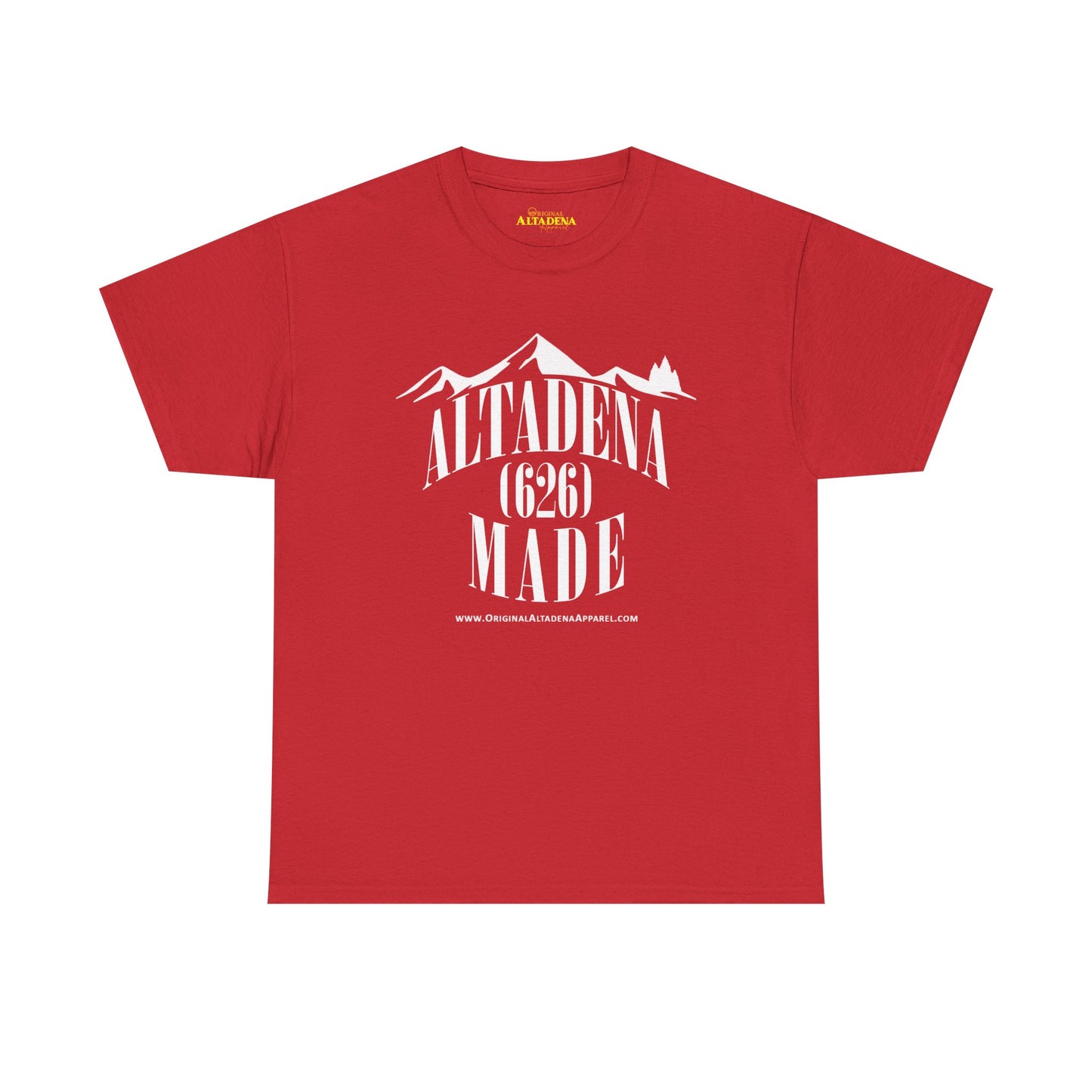 Altadena Made (626) White - Unisex Heavy Cotton Tee