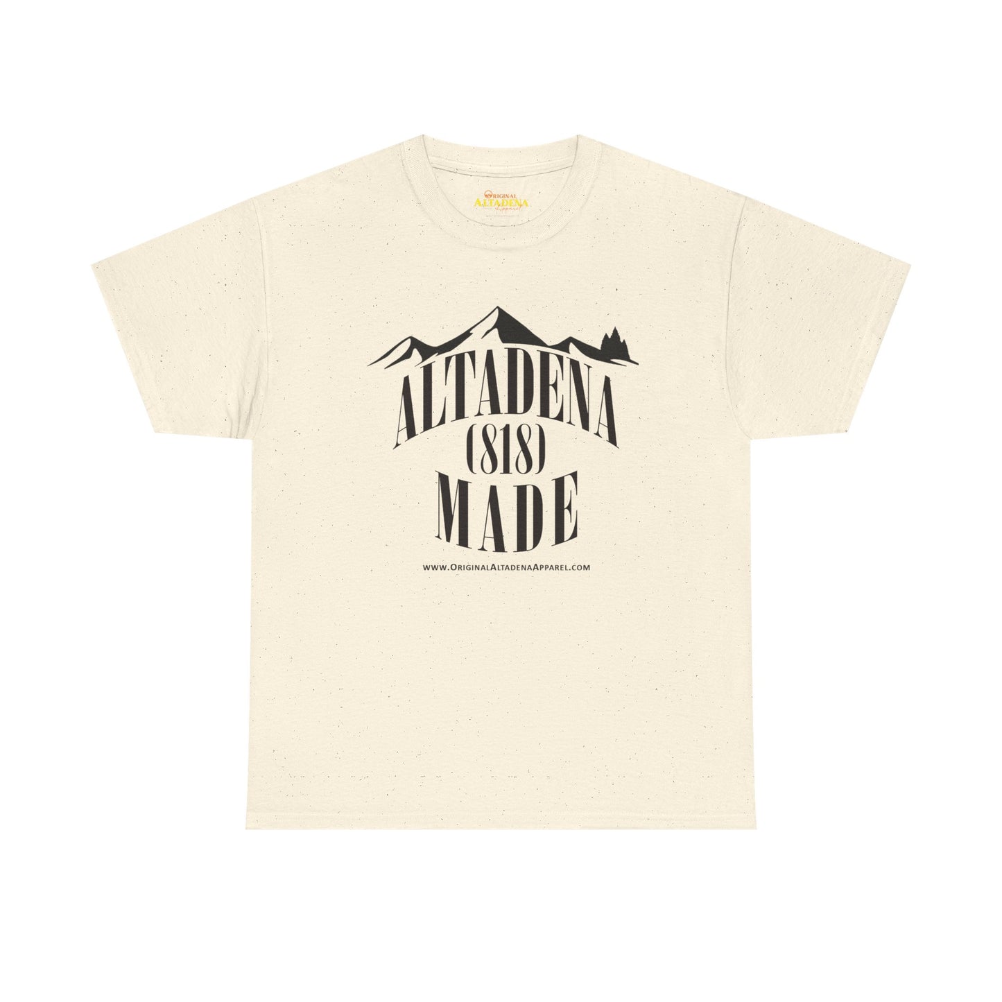 Altadena Made (818) Black - Unisex Heavy Cotton Tee