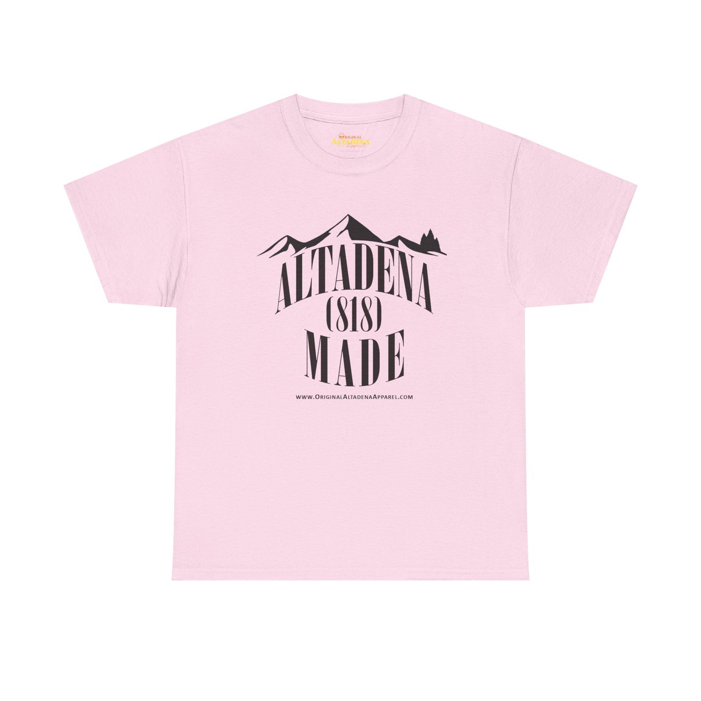 Altadena Made (818) Black - Unisex Heavy Cotton Tee