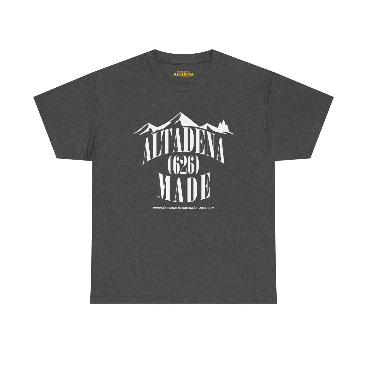 Altadena Made (626) White - Unisex Heavy Cotton Tee