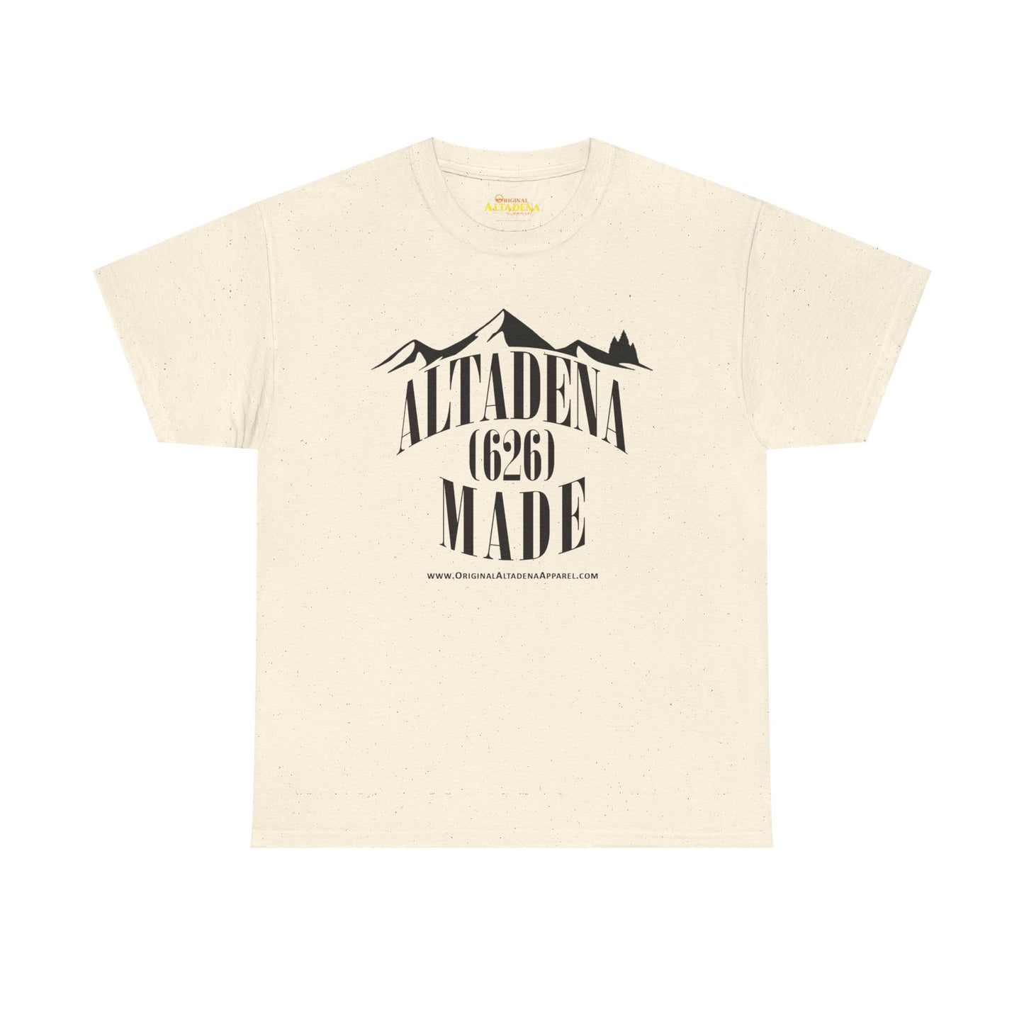 Altadena Made (626) Black - Unisex Heavy Cotton Tee