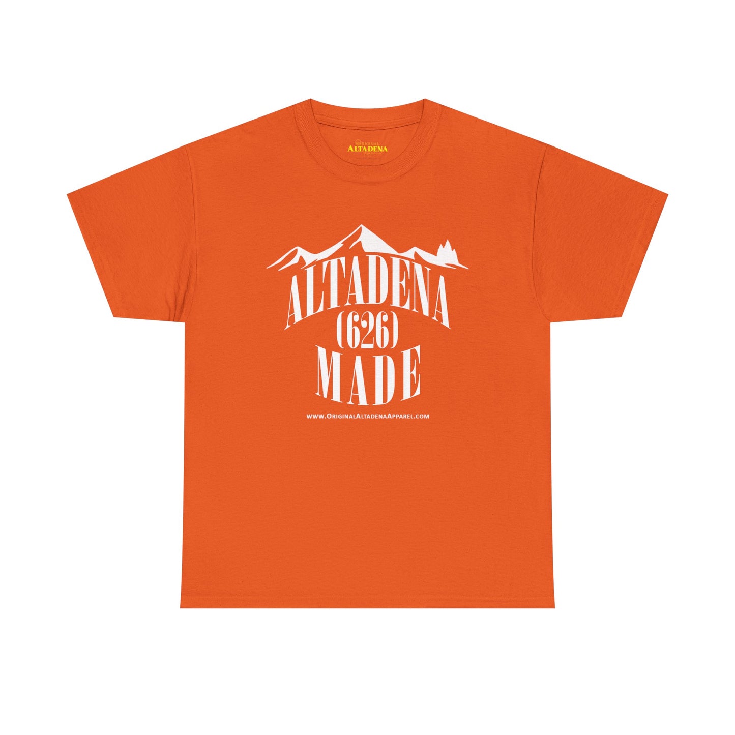 Altadena Made (626) White - Unisex Heavy Cotton Tee