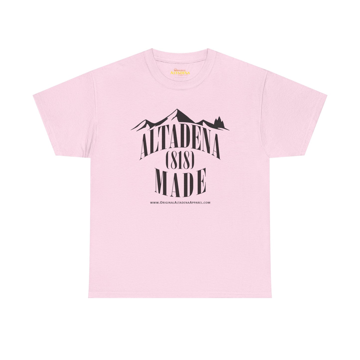 Altadena Made (818) Black - Unisex Heavy Cotton Tee