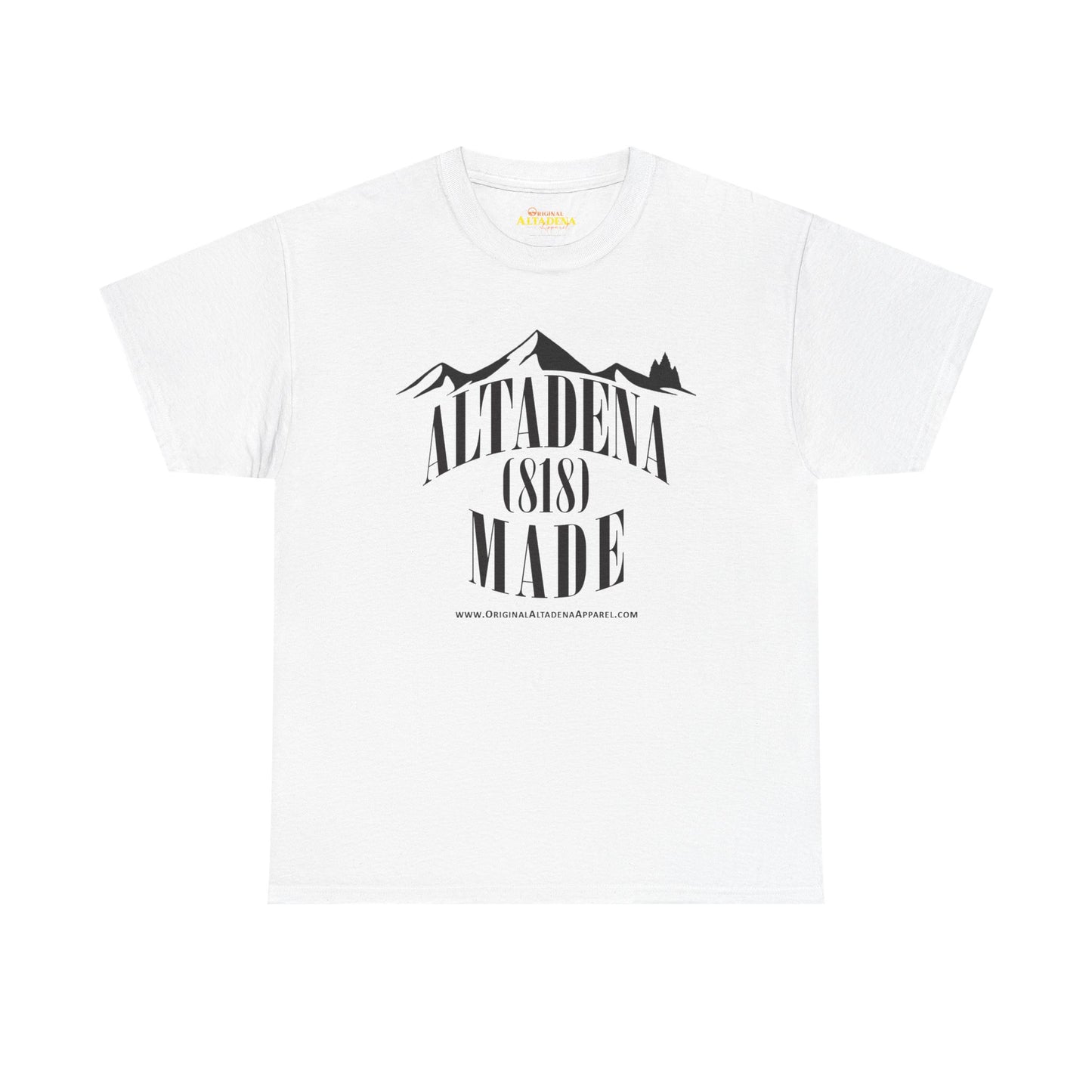Altadena Made (818) Black - Unisex Heavy Cotton Tee
