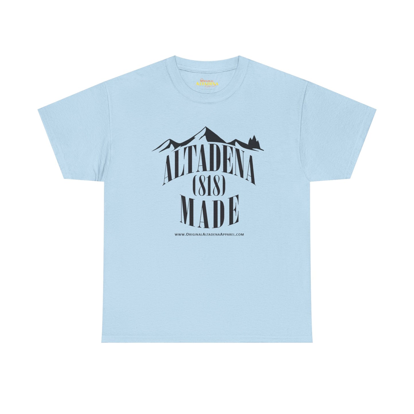 Altadena Made (818) Black - Unisex Heavy Cotton Tee