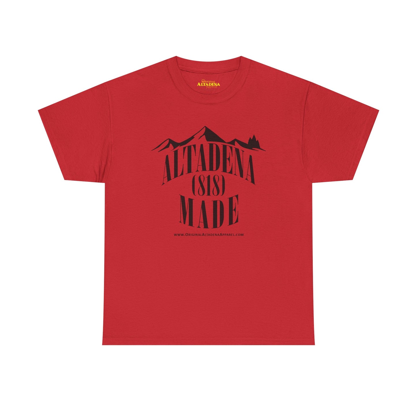 Altadena Made (818) Black - Unisex Heavy Cotton Tee