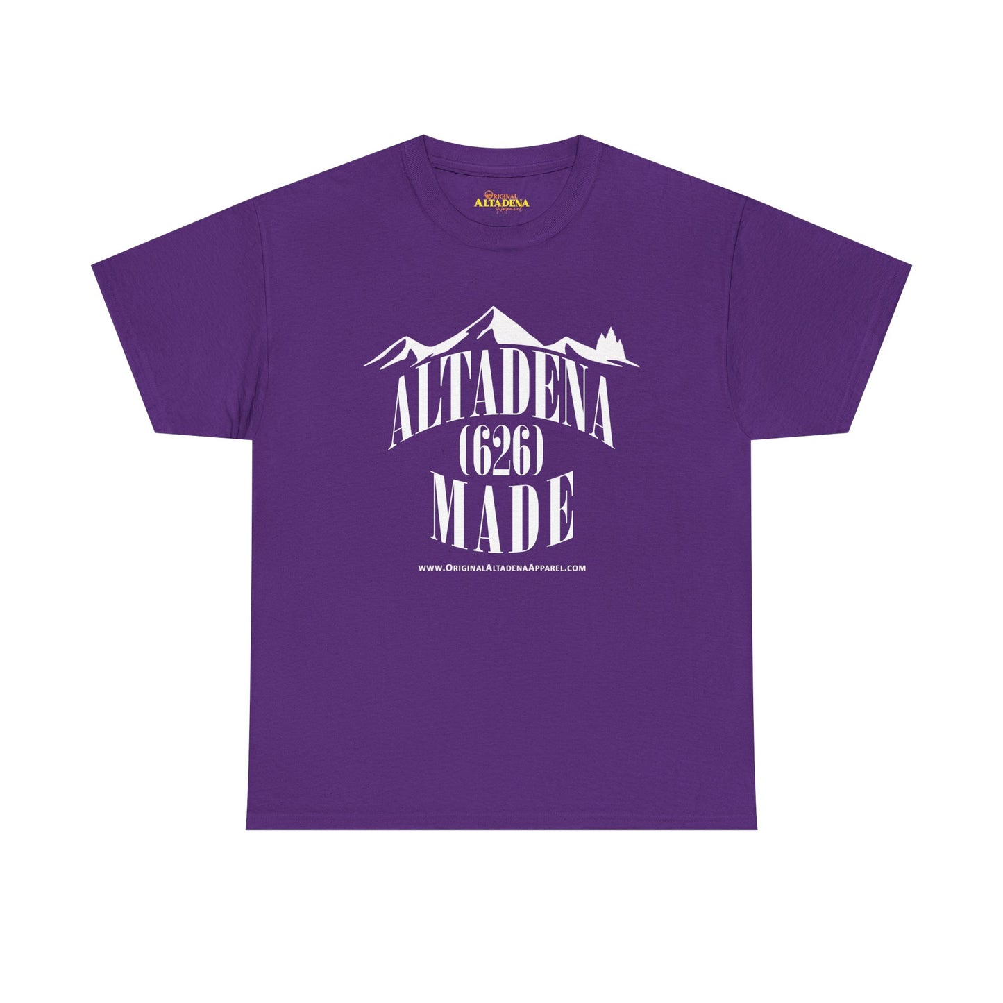 Altadena Made (626) White - Unisex Heavy Cotton Tee