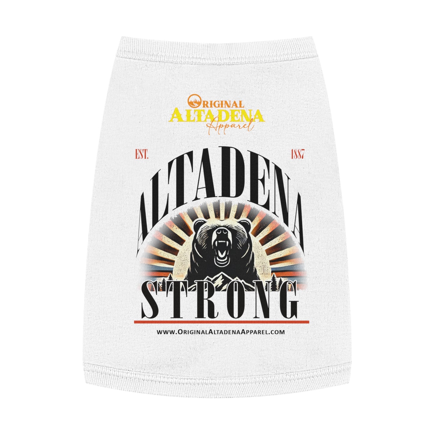 Pet Tank Top - 'Altadena Strong' Design for Active Pets
