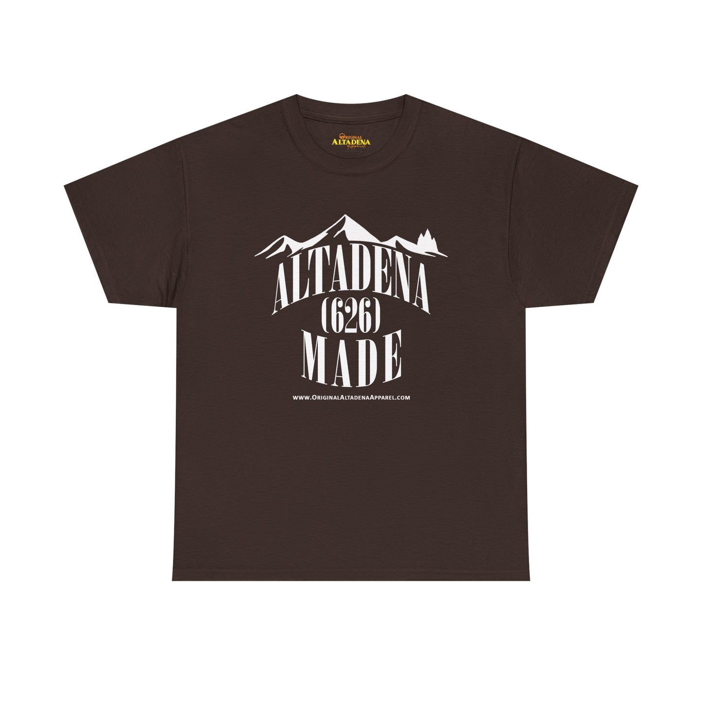 Altadena Made (626) White - Unisex Heavy Cotton Tee
