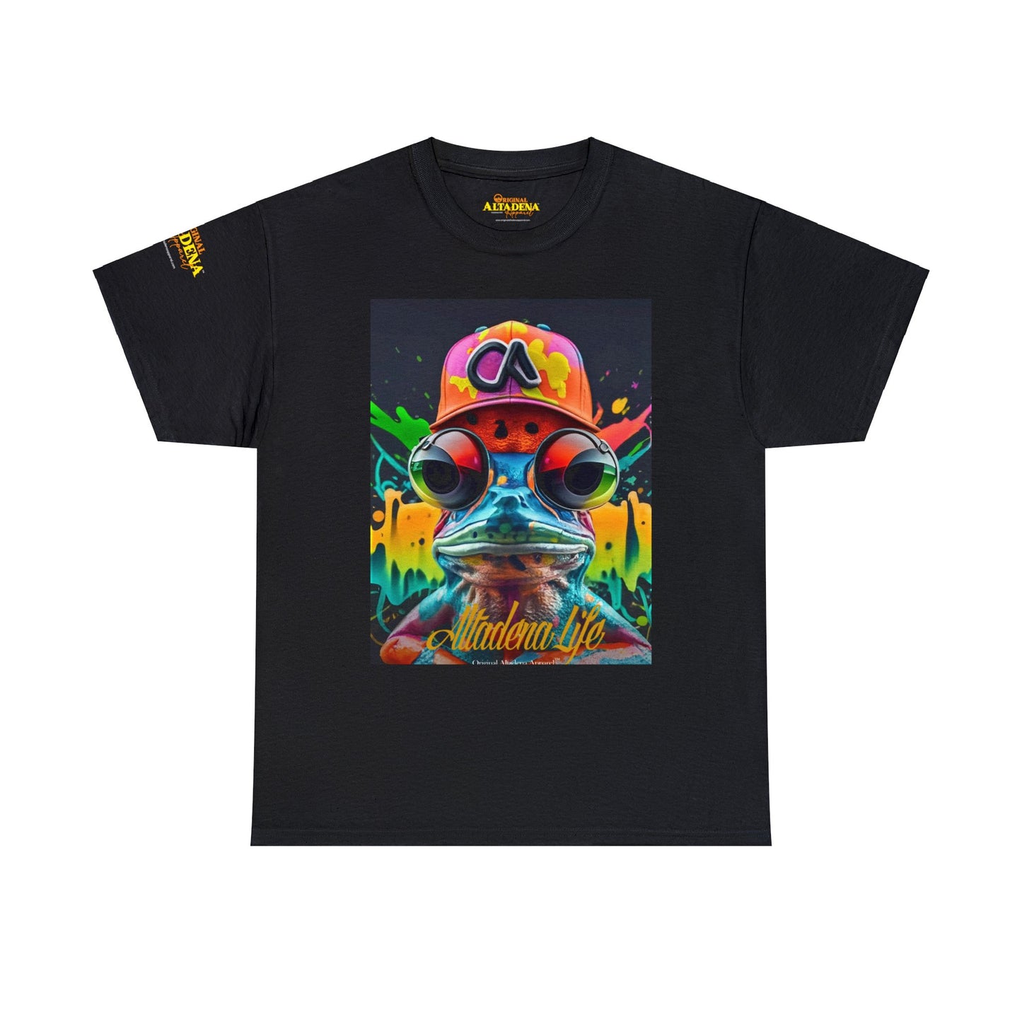 Psychedelic CA Frog Unisex Heavy Cotton Tee